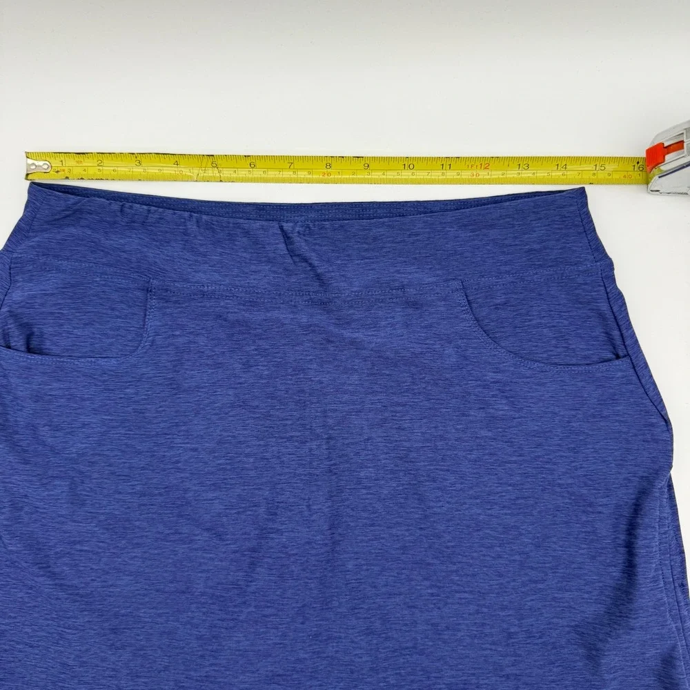 PGA TOUR Women's Golf Skort Small navy blue stretch pull on Athletic Performance